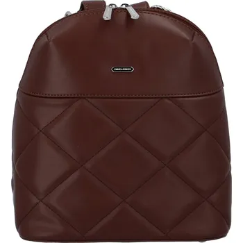 Městský batoh Dámský elegantní batoh tmavě hnědý - David Jones Tinus hnědá