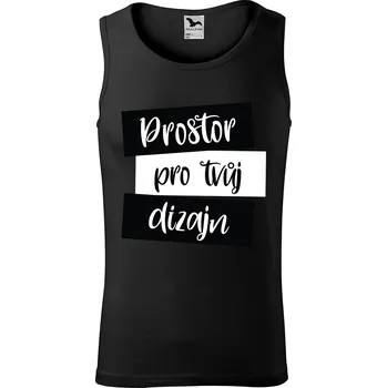 Pánské tílko Pánské tílko s vlastním potiskem Barva: Černá, Velikost: 2XL