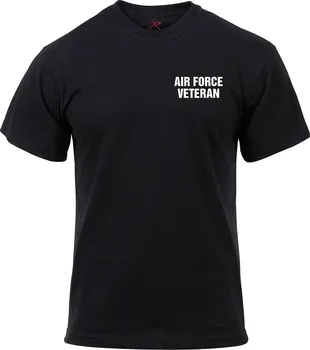 Pánské tričko Rothco Air Force Veteran L černé