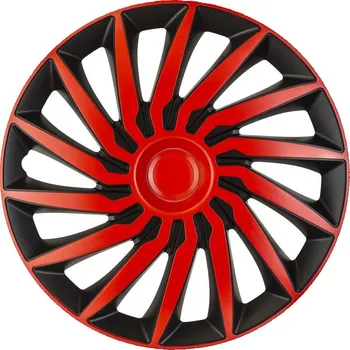 Poklice na kolo Ozdobné kryty kol, poklice 15" KENDO RED BLACK 4ks