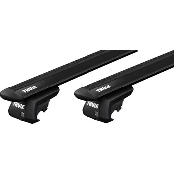 Příčníky Thule Škoda Superb III combi 2015-2024 s podélníky, WingBar black (Thule Evo WingBar černé 7104 + 7112B)