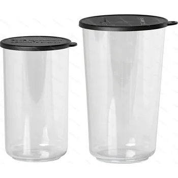 Souprava pohárů bamix (TRITAN) 400 a 600 ml, s černými víčky