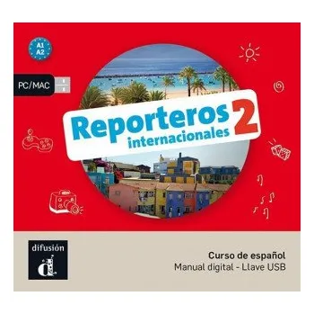 Německý jazyk Reporteros int. 2 (A1-A2) – Llave USB – Equipo Editorial (ES)