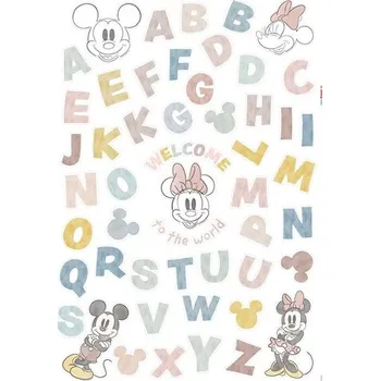 Samolepící dekorace Samolepky na zeď Disney Mickey Alphabet Komar 14110h