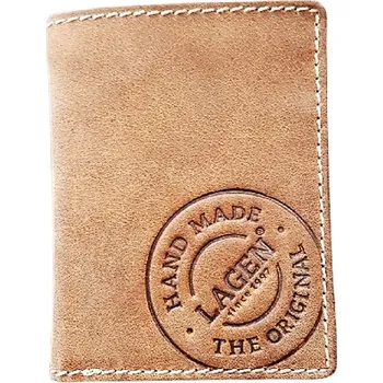 Peněženka Pánská peněženka Lagen kožená na výšku hnědá 5096 Brown