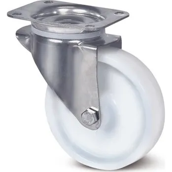 Pojezdové kolečko TENTE KOLEČKA Kolečko nerezové pro transportní zařízení 80mm, otočné, plotýnka, 8470UOO080P62