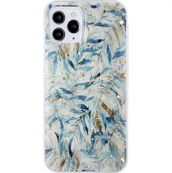 Pouzdro na mobilní telefon Kryt Samsung Galaxy A22 4G Silicone Boho Leaves