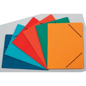 Odkládací mapy prešpánové s gumou s chlopněmi - tmavě modrá