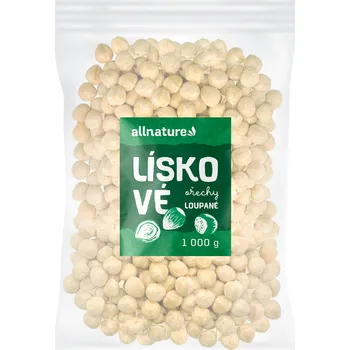 Allnature Lískové ořechy loupané 1 kg