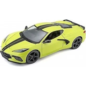 autíčko Maisto CHEVROLET CORVETTE C8 STINGRAY Z51 2020 YELLOW 31527