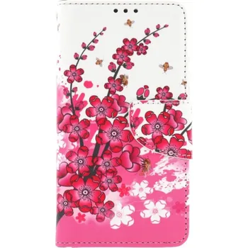 Pouzdro na mobilní telefon Pouzdro iPhone 13 Pro Max knížkové Kytičky textil (kryt neboli obal na iPhone 13 Pro Max)