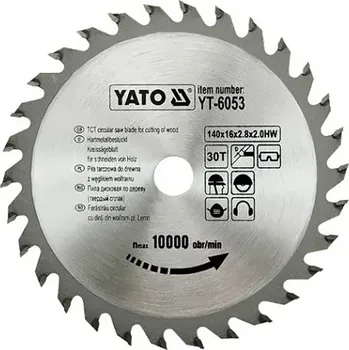 Sada nářadí Kotouč na dřevo 140 x 16 mm 30z