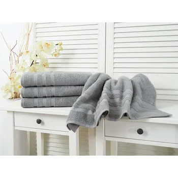 Ručník B.E.S. Petrovice Standard bavlněný froté ručník Šedý 50 x 100 cm