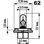 Narva B8.4D 12V 1.2W 17027