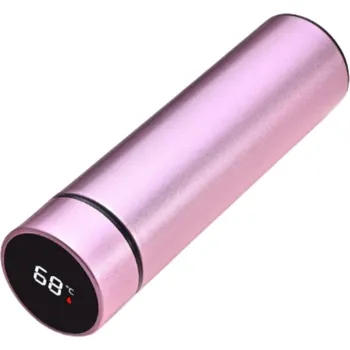 Termoska Termoska s LED ukazatelem teploty růžová 500 ml