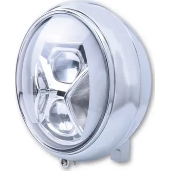 Osvětlení pro motocykl HIGHSIDER LED moto přední světlo YUMA 2 TYP 8 chrom
