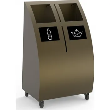 Odpadkový koš Odpadkový koš Greenbin, lakovaný - 2 vhozy