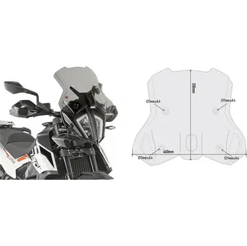 Motodíl GIVI 7710D plexi KTM Adventure 790 2019 -