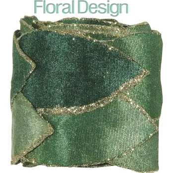 Stuha Stuha Christmas 65mm x 2m zelená