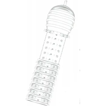 LOLO pružný návlek na penis s vroubky čirý