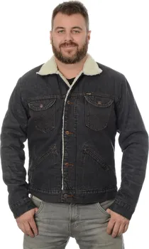 Pánská casual bunda Wrangler 124MJ Sherpa Rockstar černá XL