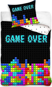 Ložní povlečení BedTex Game Over 140 x 200, 70 x 90 cm zipový uzávěr