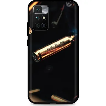 Pouzdro na mobilní telefon Kryt Xiaomi Redmi 10 silikon Pablo Escobar Bullet (obal neboli pouzdro na Xiaomi Redmi 10)