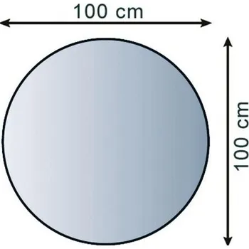 Lienbacher podkladové sklo pod kamna kruh Síla materiálu: 6 mm, Podkladové sklo: 100 cm
