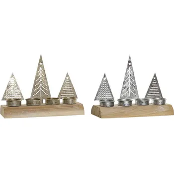 Vánoční svícen Svícen na 4 svíčky "STROMKY" 23x8x17/2b.