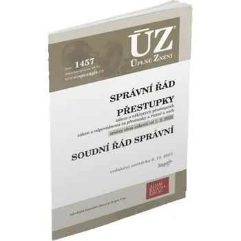ÚZ 1457: Správní řád, Přestupky - Nakladatelství Sagit (2021, brožovaná)