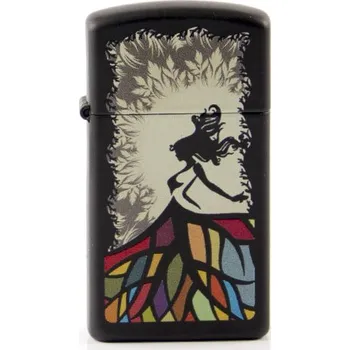 Zippo Slim schwarz color "Dancing Lady" 60002070