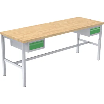 Dílenský stůl Pracovní stůl 200x68,5 cm se zásuvkami