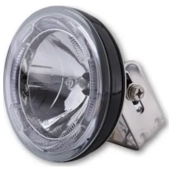 Osvětlení pro motocykl SHIN YO moto dálkové světlo kulaté, s parkovacím světlem ve tvaru světelného kroužku