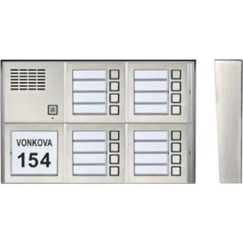 Poštovní schránka Zvonkové tablo TESLA GARANT na povrch - 16 účastníků - HORIZONTÁLNĚ