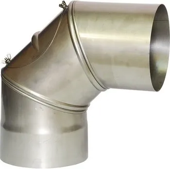 Komín Bertrams Koleno otočné s úhlem 0°-90° s víčkem (Ø160 mm, tl.1,0 mm)