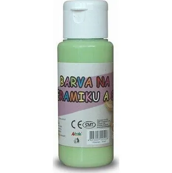 Speciální výtvarná barva Barva na sklo a keramiku 60ml- zelená světlá