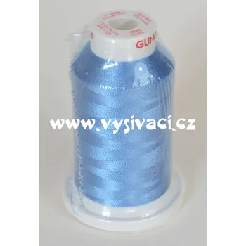 Nit vyšívací nit Gunold Sulky modrá 1028, návin 1000m, viskóza Jednotka: 1 kón návin 1000m