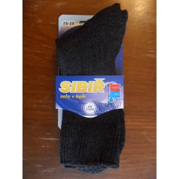 Pánské ponožky SIBIŘKY-pánské zimní ponožky NOVIA tmavě modré 39-41(26-27)