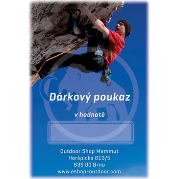 Dárková krabička Mammut Mammut Dárkový Šek Individual Dárkový poukaz: 3000,- Kč, Varianta dárkového poukazu: Odeslání na emailovou adresu
