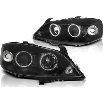 Přední světlomet Tuning Tec Přední světla OPEL ASTRA G 09.97-02.04 ANGEL EYES CCFL černé