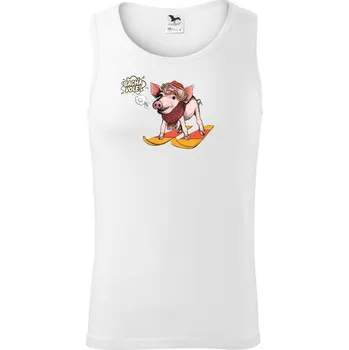 Pánské termoprádlo Bacha vole, prase! - Tílko pánské Core - S ( Bílá )