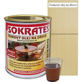 barva a nátěr na dřevo SOKRATES TEAKOVÝ OLEJ - NATUR 2L