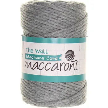 Příze Maccaroni The Wall 5mm tmavě šedá 102_01