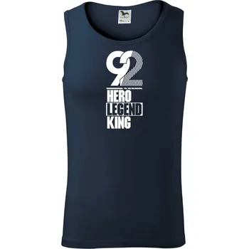 Hero, Legend, King x Queen 1992 - Tílko pánské Core - M ( Námořní modrá (velmi tmavá - téměř černá) )