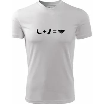 Chlapecké tričko Jelito kopyto platí to - Dětské triko sportovní (dresovina) - 134 cm/8 let ( Bílá )