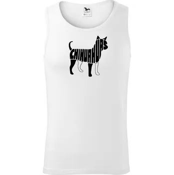 Čivava nápis - Tílko pánské Core - S ( Bílá )