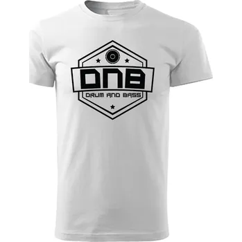 Pánské tričko Pánské tričko DNB Erb Velikost: 4XL, Barva: Bílá