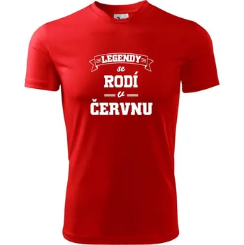 Chlapecké oblečení Legendy se rodí v červnu - Dětské triko sportovní (dresovina) - 146 cm/10 let ( Červená )