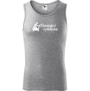 Domácí cyklista - Tílko pánské Core - S ( Tmavě šedý melír )