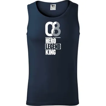 Hero, Legend, King x Queen 2008 - Tílko pánské Core - L ( Námořní modrá (velmi tmavá - téměř černá) )